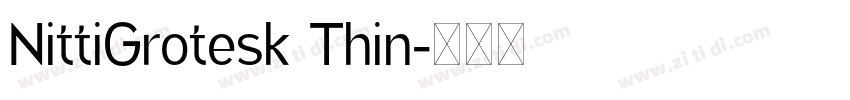 NittiGrotesk Thin字体转换